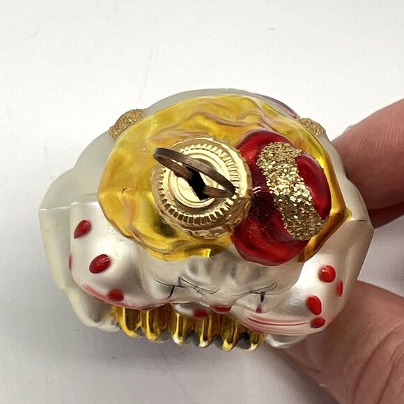 VTG Kurt Adler Polonaise Clown Komozja Hand Blown Glass Ornament 1990s Christmas - Picture 9 of 12